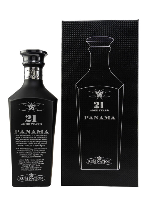 Panama 21 Jahre Black Decanter Rum Nation 43% vol. 700ml