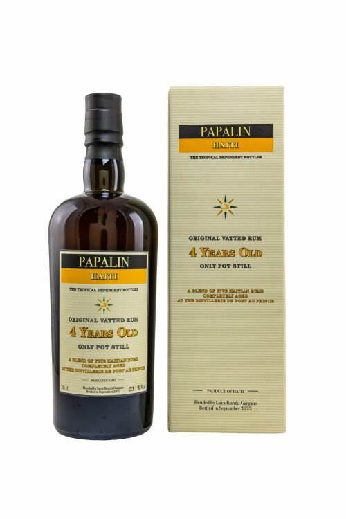 Papalin Haiti 4 y.o. Original Vatted Pot Still Rum Velier 53,1% vol. 700ml